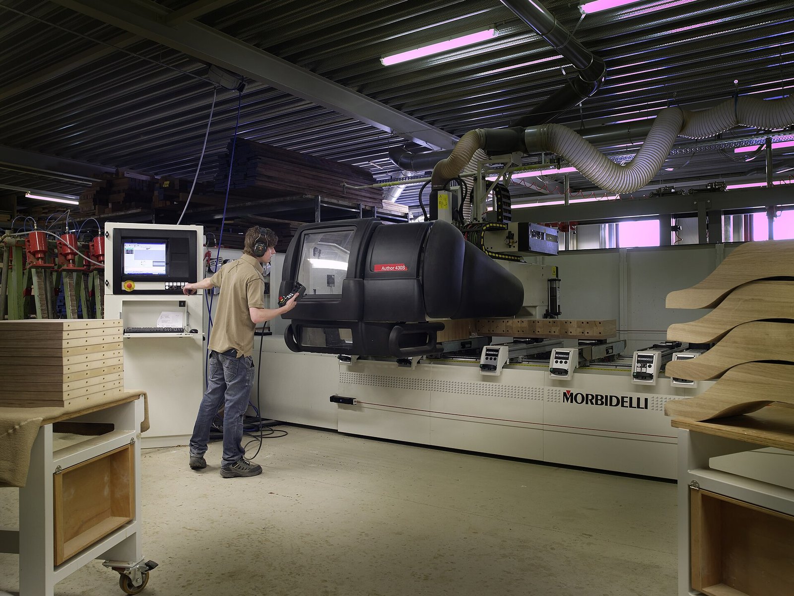 CNC milling machine in operation